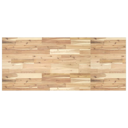 vidaXL Waschbeckenregal Wandmontage Stahl und Akazienholz