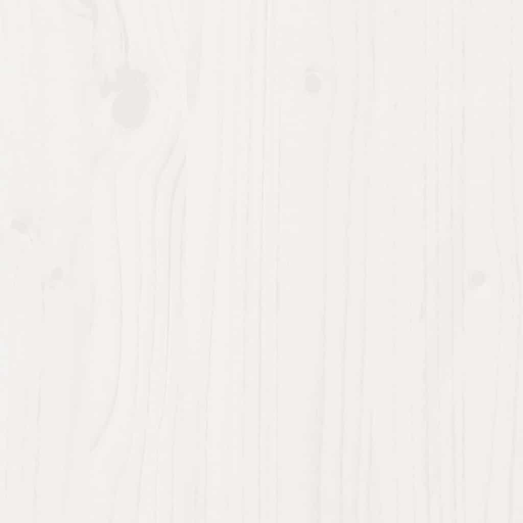 Massivholzbett mit Schubladen Weiß 120x190 cm Kiefer