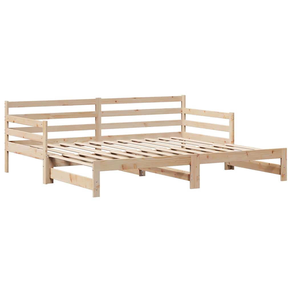 vidaXL Lit de repos extensible avec tiroirs sans matelas 80x200 cm