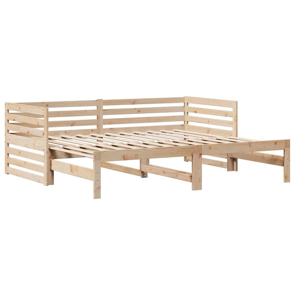 vidaXL Lit de repos avec tiroirs 90x200 cm Bois de pin massif