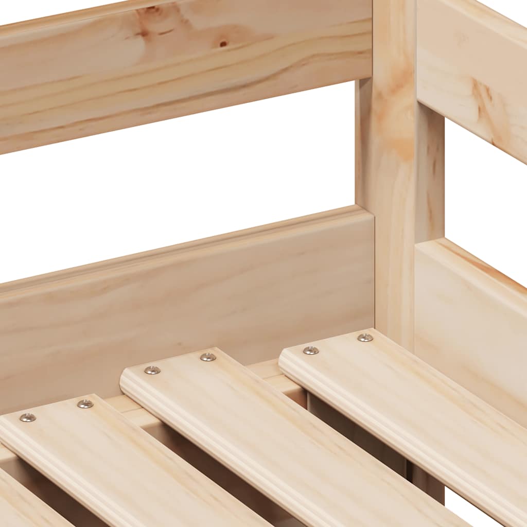 vidaXL Lit de repos avec tiroirs 90x200 cm Bois de pin massif