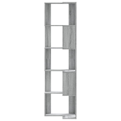 vidaXL Bücherregal 5 Böden Grau Sonoma 50x50x179 cm Holzwerkstoff