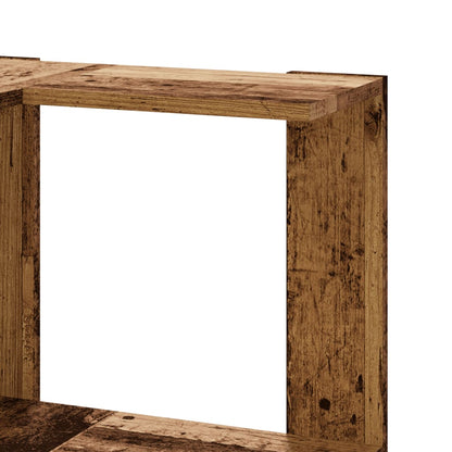 vidaXL Eck-Bücherregal 5 Böden Altholz-Optik 50x50x179cm Holzwerkstoff