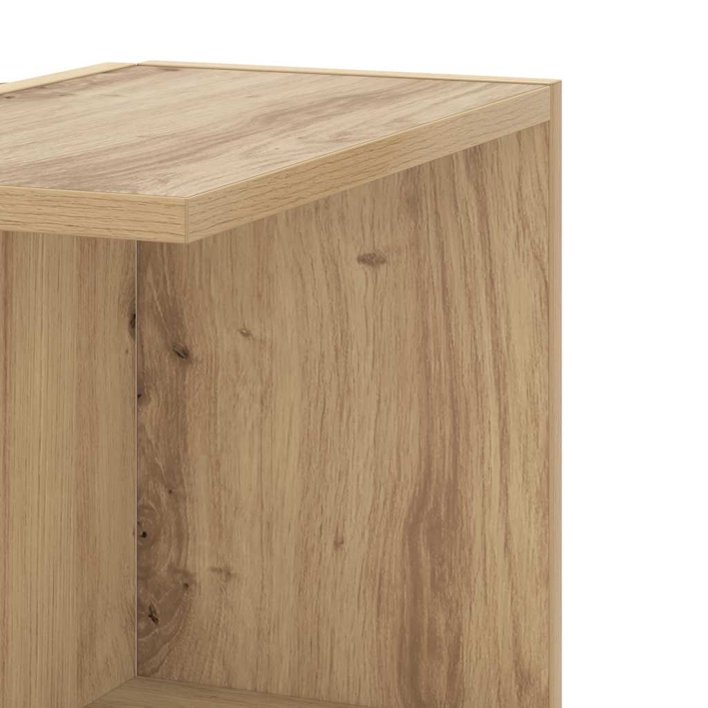 vidaXL Étagère d'angle murale chêne artisan 36,5x36,5x140 cm en bois d'ingénierie