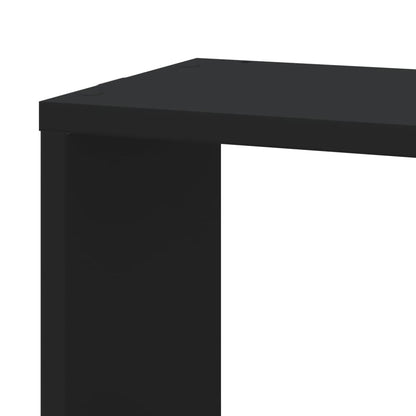 vidaXL Wand-Eckregal Schwarz 45x45x147 cm Holzwerkstoff