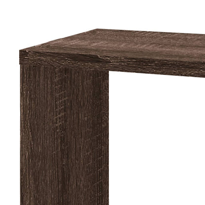 vidaXL Wand-Eckregal Braun Eichen-Optik 45x45x147 cm Holzwerkstoff