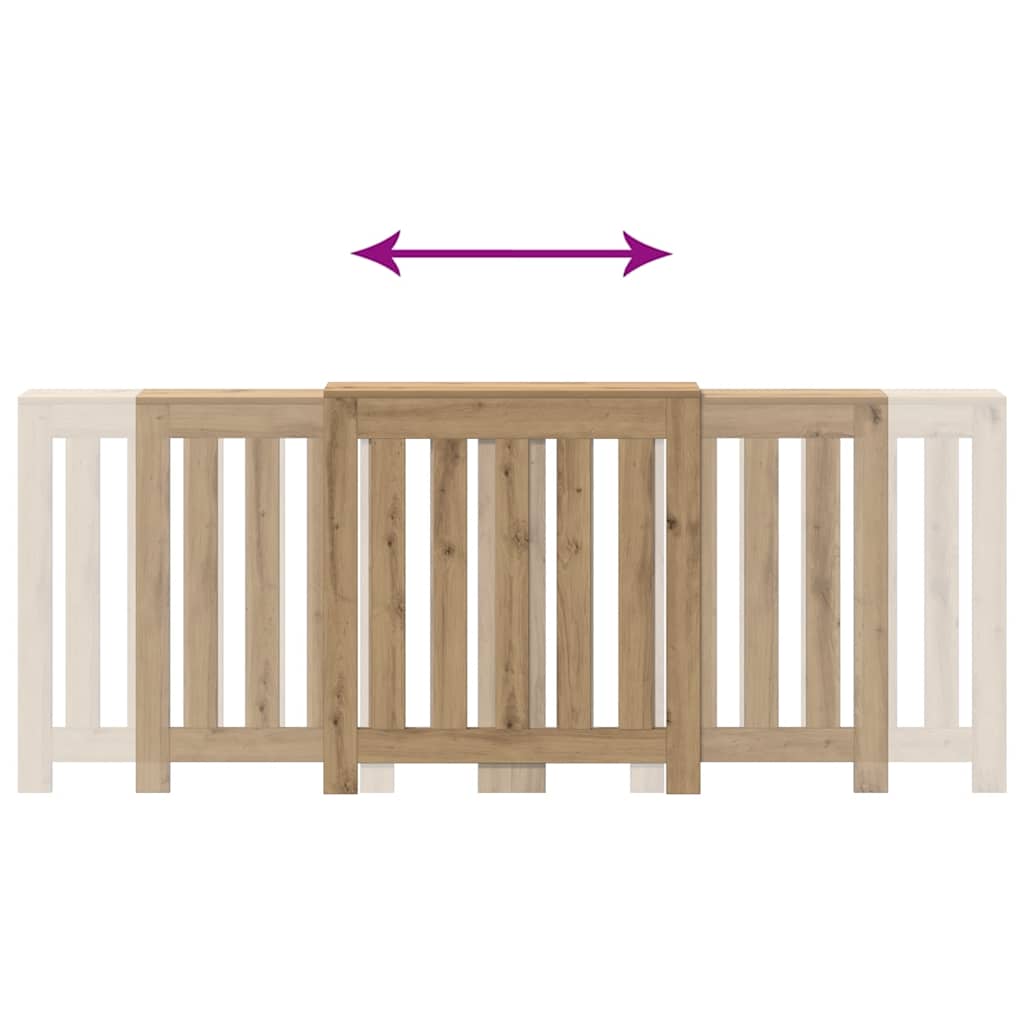 Heizkörperverkleidung Artisan-Eiche 205x21,5x83,5 cm