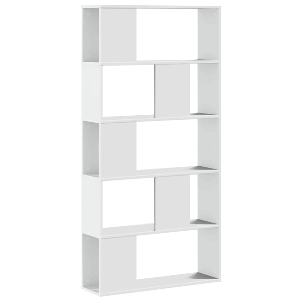 vidaXL Bücherregal 5 Böden Weiß 80,5x23,5x162,5 cm Holzwerkstoff