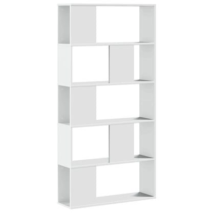 vidaXL Bücherregal 5 Böden Weiß 80,5x23,5x162,5 cm Holzwerkstoff