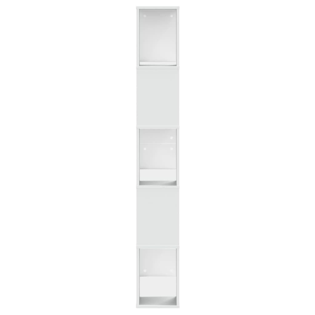 vidaXL Bücherregal 5 Böden Weiß 80,5x23,5x162,5 cm Holzwerkstoff