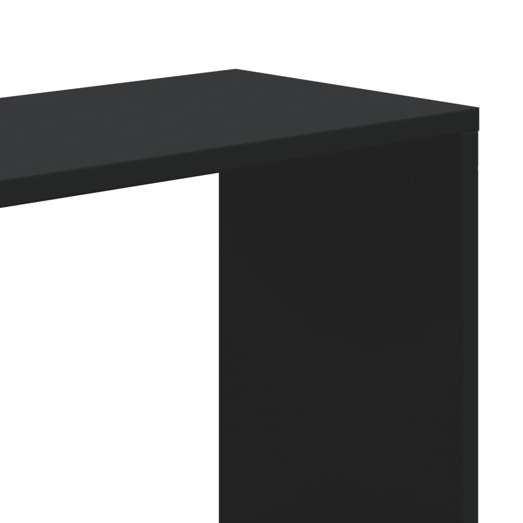 vidaXL Bücherregal 5 Böden Schwarz 80,5x23,5x162,5 cm Holzwerkstoff