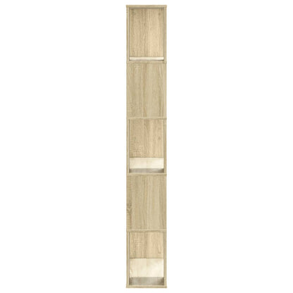 vidaXL Bücherregal 5 Böden Sonoma-Eiche 80,5x23,5x162,5 Holzwerkstoff