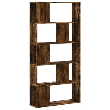 vidaXL Bücherregal 5 Böden Räuchereiche 80,5x23,5x162,5 Holzwerkstoff