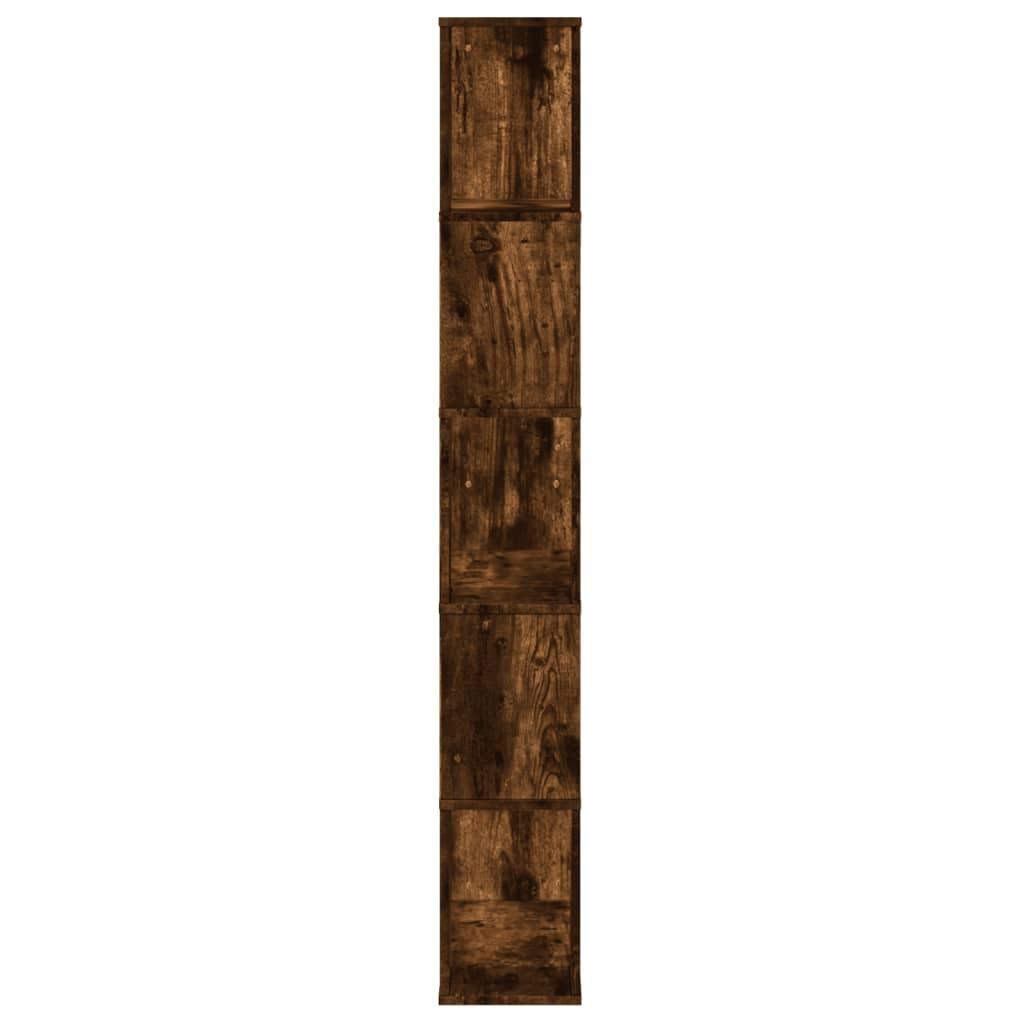 vidaXL Bücherregal 5 Böden Räuchereiche 80,5x23,5x162,5 Holzwerkstoff