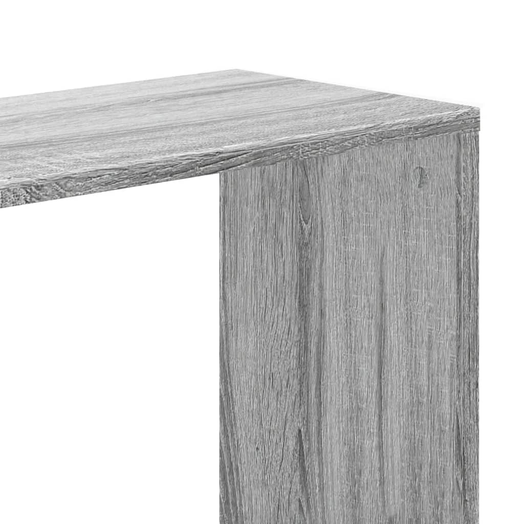 vidaXL Bücherregal 5 Böden Grau Sonoma 80,5x23,5x162,5 Holzwerkstoff
