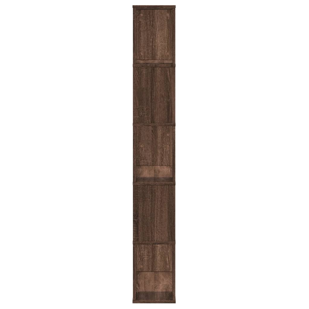 vidaXL Bücherregal 5 Böden Eichen-Optik 80,5x23,5x162,5 Holzwerkstoff