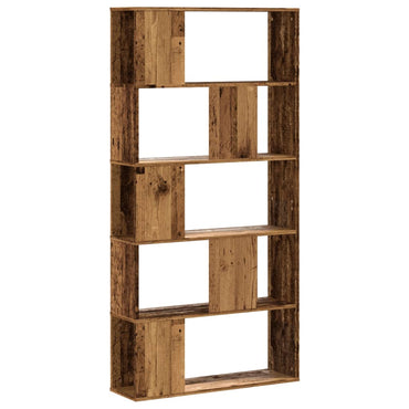 vidaXL Bücherregal 5 Böden Altholz 80,5x23,5x162,5 cm Holzwerkstoff
