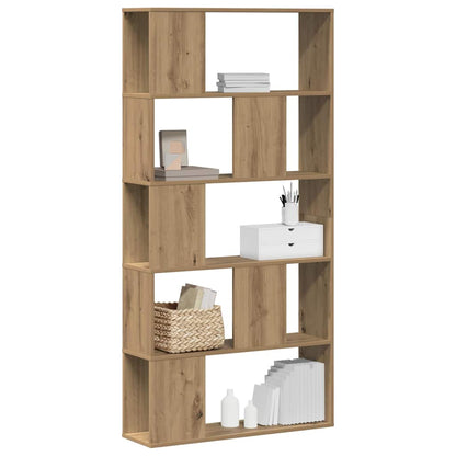 vidaXL Bücherregal 5 Böden Artisan-Eiche 80,5x23,5x162,5 Holzwerkstoff