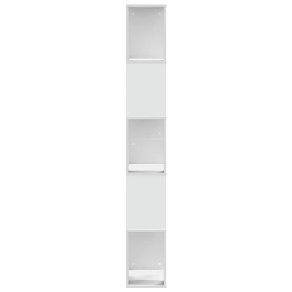 vidaXL Bücherregal 5 Böden Weiß 45x23,5x162,5 cm Holzwerkstoff