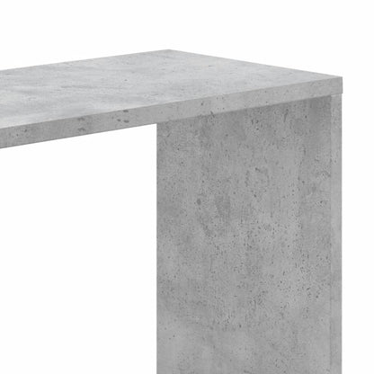 vidaXL Bücherregal 5 Böden Betongrau 45x23,5x162,5 cm Holzwerkstoff
