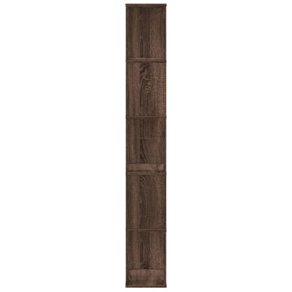 vidaXL Bücherregal 5 Böden Braun Eichen-Optik 45x23,5x162,5 cm