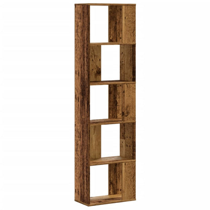 vidaXL Bücherregal 5 Böden Altholz 45x23,5x162,5 cm Holzwerkstoff