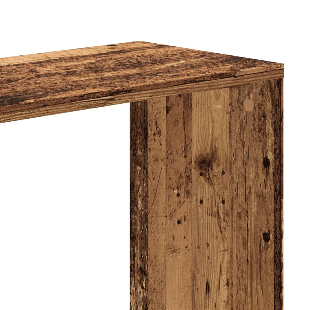 vidaXL Bücherregal 5 Böden Altholz 45x23,5x162,5 cm Holzwerkstoff