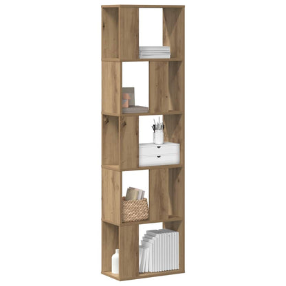 vidaXL Bücherregal 5 Böden Artisan-Eiche 45x23,5x162,5 Holzwerkstoff