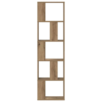 vidaXL Bücherregal 5 Böden Artisan-Eiche 45x23,5x162,5 Holzwerkstoff