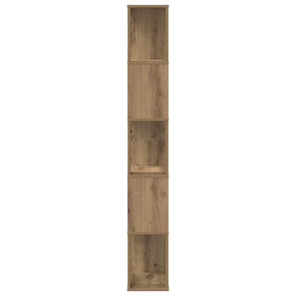 vidaXL Bücherregal 5 Böden Artisan-Eiche 45x23,5x162,5 Holzwerkstoff