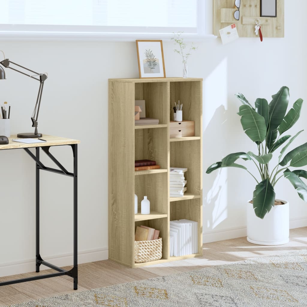 vidaXL Bücherregal Sonoma-Eiche 50x25x105 cm Holzwerkstoff