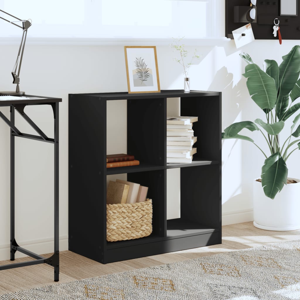 vidaXL Bücherregal Schwarz 68,5x32x75 cm Holzwerkstoff