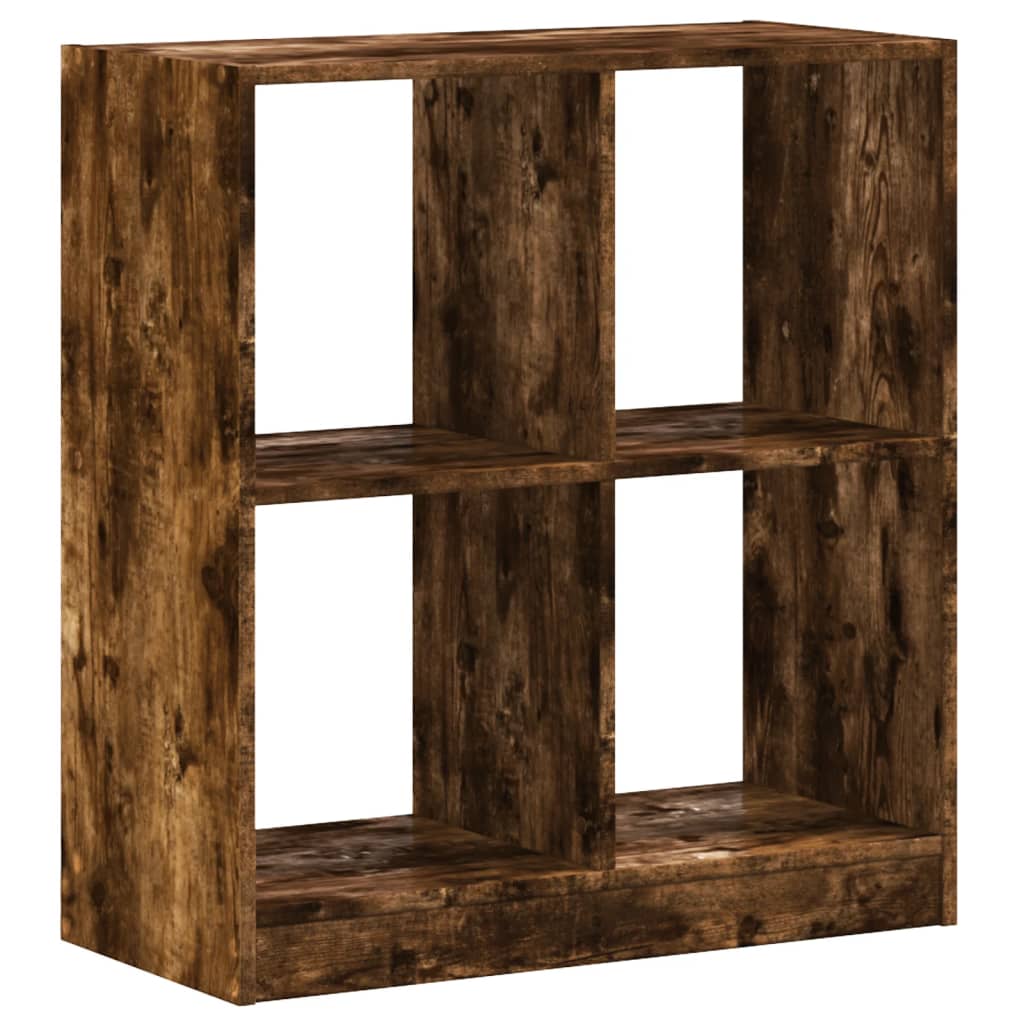 vidaXL Bücherregal Räuchereiche 68,5x32x75 cm Holzwerkstoff