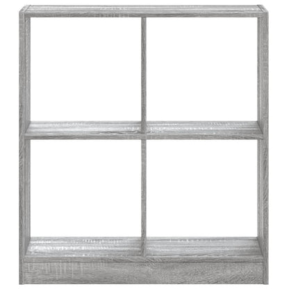 vidaXL Bücherregal Grau Sonoma 68,5x32x75 cm Holzwerkstoff