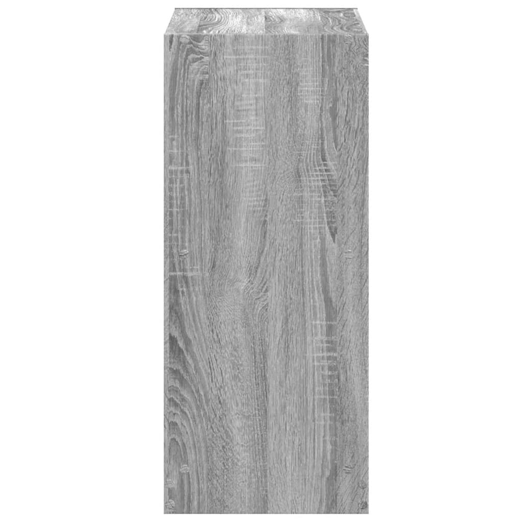 vidaXL Bücherregal Grau Sonoma 68,5x32x75 cm Holzwerkstoff