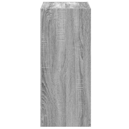 vidaXL Bücherregal Grau Sonoma 68,5x32x75 cm Holzwerkstoff