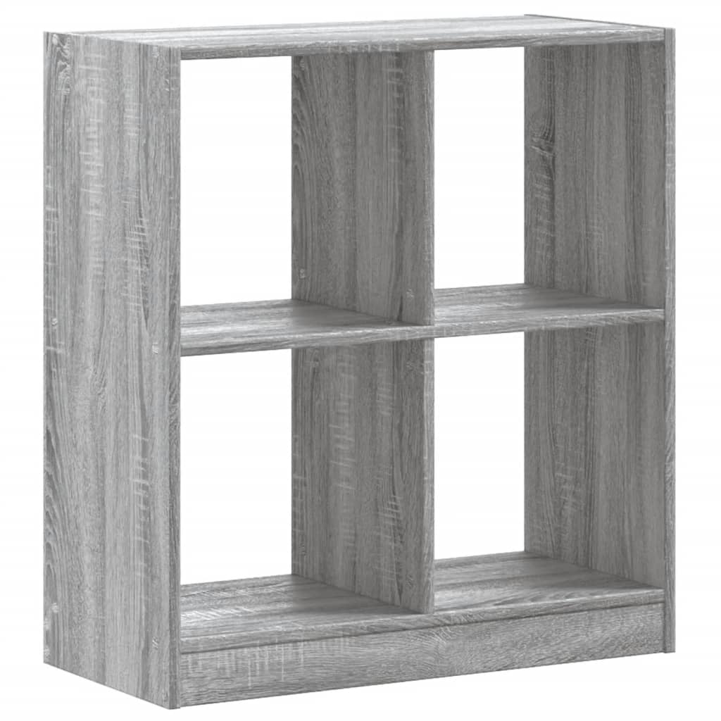 vidaXL Bücherregal Grau Sonoma 68,5x32x75 cm Holzwerkstoff