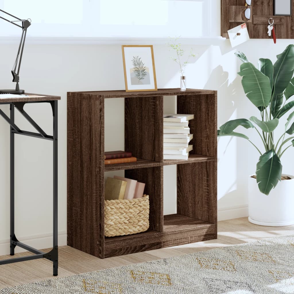 vidaXL Bücherregal Braun Eichen-Optik 68,5x32x75 cm Holzwerkstoff