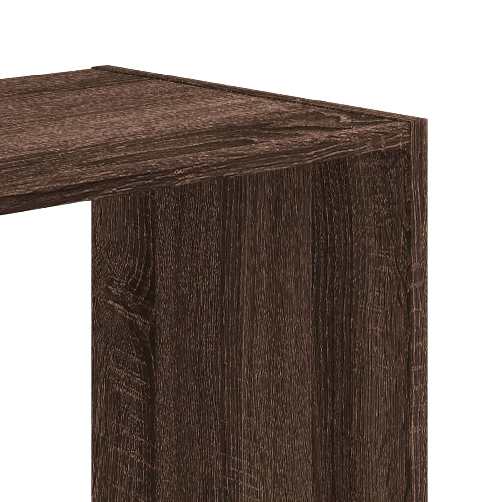 vidaXL Bücherregal Braun Eichen-Optik 68,5x32x75 cm Holzwerkstoff