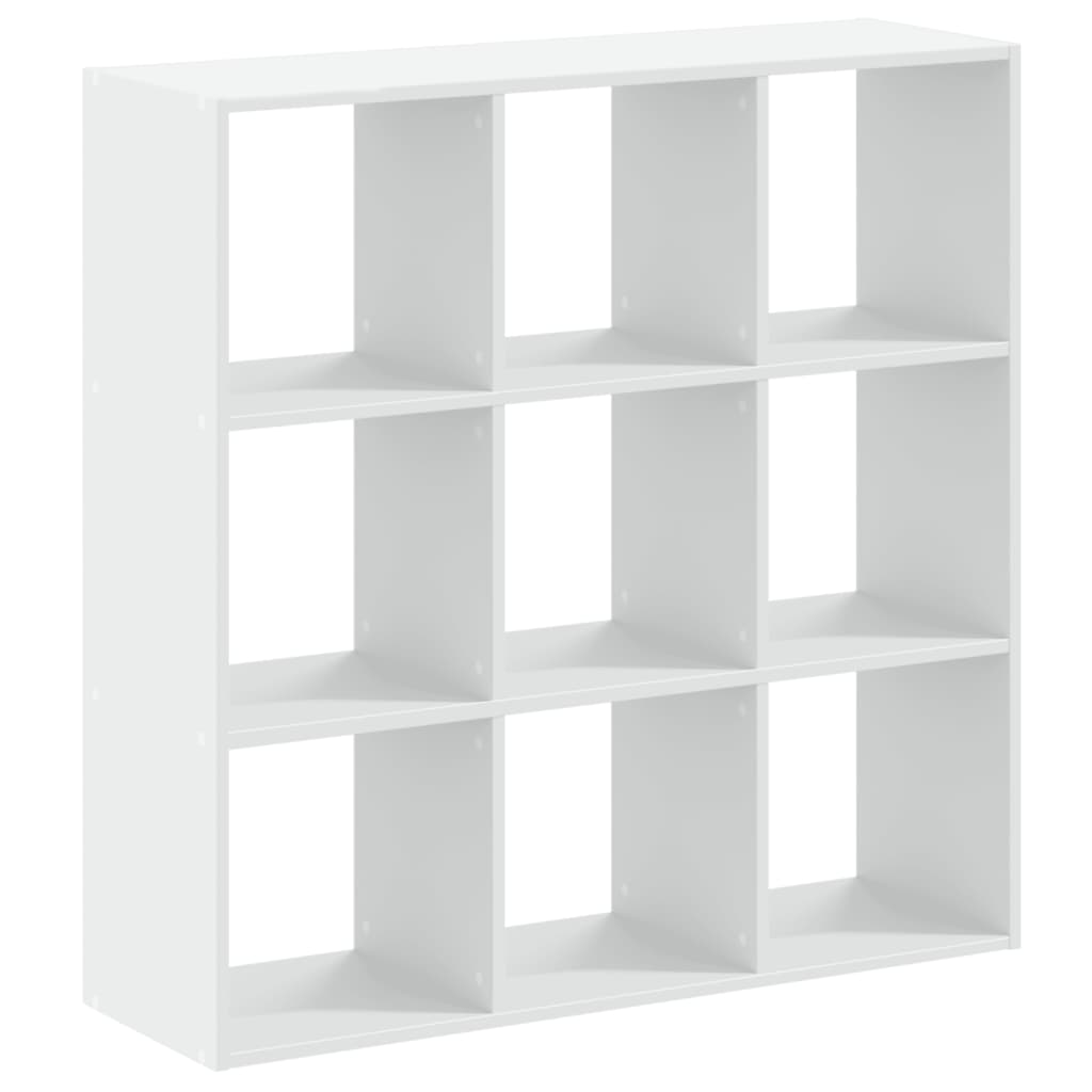vidaXL Bücherregal Weiß 102x32x102 cm Holzwerkstoff