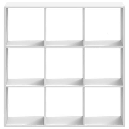 vidaXL Bücherregal Weiß 102x32x102 cm Holzwerkstoff