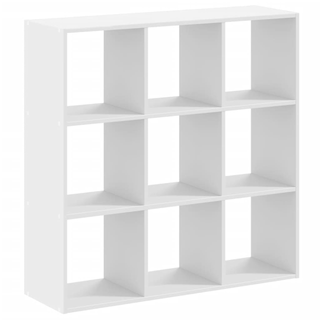 vidaXL Bücherregal Weiß 102x32x102 cm Holzwerkstoff