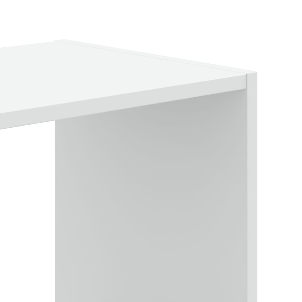 vidaXL Bücherregal Weiß 102x32x102 cm Holzwerkstoff