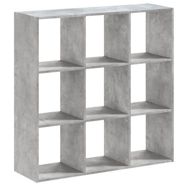 vidaXL Bücherregal Betongrau 102x32x102 cm Holzwerkstoff