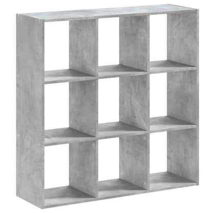 vidaXL Bücherregal Betongrau 102x32x102 cm Holzwerkstoff