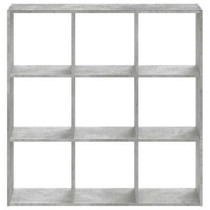 vidaXL Bücherregal Betongrau 102x32x102 cm Holzwerkstoff