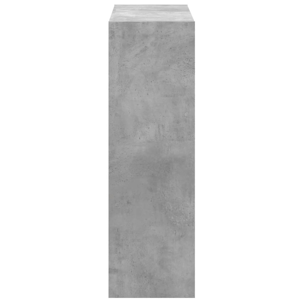 vidaXL Bücherregal Betongrau 102x32x102 cm Holzwerkstoff
