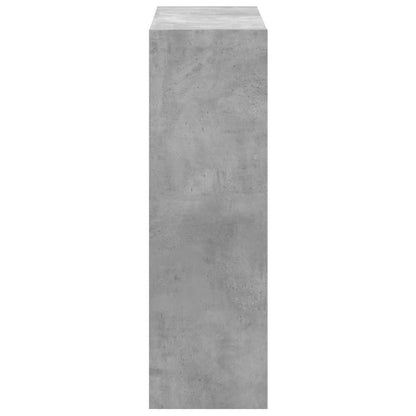 vidaXL Bücherregal Betongrau 102x32x102 cm Holzwerkstoff
