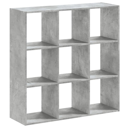 vidaXL Bücherregal Betongrau 102x32x102 cm Holzwerkstoff