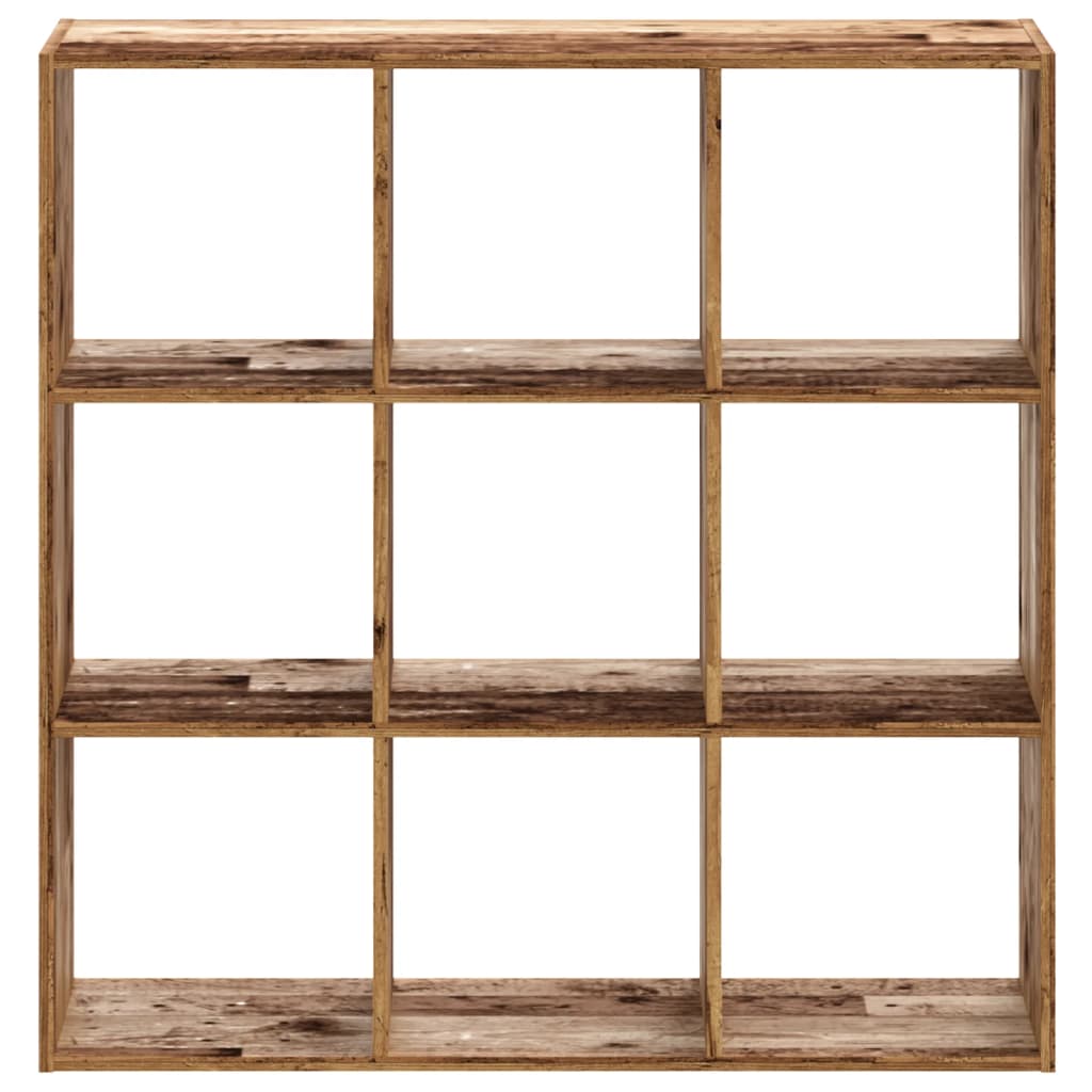 vidaXL Bücherregal Altholz-Optik 102x32x102 cm Holzwerkstoff